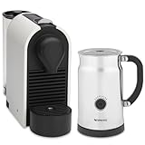Nespresso U C50 Espresso Maker with Aeroccino Milk Frother, Pure Cream