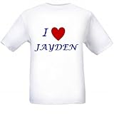 I LOVE JAYDEN - Name-series - White T-shirt