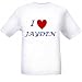 I LOVE JAYDEN - Name-series - White T-shirt
