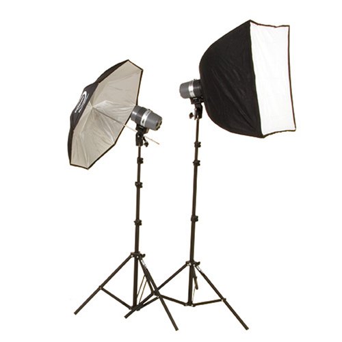 Photographer's Warehouse Medalight 200 total watt second Softbox Kit (2- PG3001MLB 1- 24