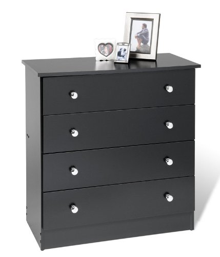 Prepac Black 4-Drawer Chest