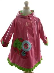 Corky And Company Raincoat Pink Gerber Daisy
