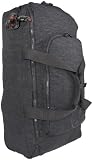 Kipling Women's Trotter Large Unstructured Wheeled Duffle Platinum Black