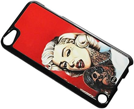 Case Cover for Apple iPod 5 Tattoo Marilyn Monroe Bad Girl 70's Sexy Stars Hollywood US USA America American United States Bad Blonde Curly Lips Lip Stick Gang Changed Slim Hipster Popular Hipster Popular Classic Trendy Vintage Duraterm Technology