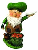 from Solus Garden and Leisure Ltd Woodland Wilf Gets Cooking Polyresin Garden Gnome Model GNO0027