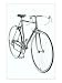 Black and White Photo of 10 Speed Bicycle Giclee Poster Print