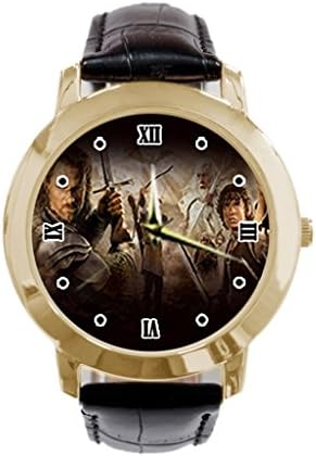 Cozelay Customized Lord Of The Rings Custom black leather men's ladies watches best gift
