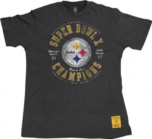 Buy Pittsburgh Steelers Super Bowl X Champion Commemorative Vintage T-Shirt