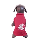 NCAA Washington State Cougars Cotton Lycra Dog Tank Top, Large
