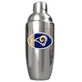 St. Louis Rams NFL Stainless Steel Cocktail Shaker by Great American Products