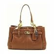Coach Chelsea Leather Jayden East West Carryall Satchel Bag 17811 M Walnut