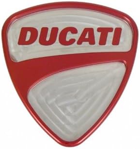 Ducati logo billet aluminum trailer hitch receiver cover (RED)