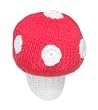 Pebble Baby Rattle - Knitted Toadstool