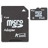 A-Data 8GB Turbo Class 4 microSDHC Memory Card w/Adapter