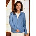 Cashmere Zip-front Cardigan