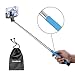 InnoGear Adjustable Extendable Wireless Bluetooth Monopod Handheld Self Portrait Selfie Stick with Remote Shutter Function for iPhone 4 4s 5 5s 5c 6 6 Plus, Samsung S3 S4 Note 2 Note 3, HTC One, Sony Xperia, LG, Compatble with IOS 4.0/ Android 3.0 or Above System (Blue)