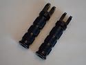 Foot Pegs - Front Rider - Honda CBR 600RR 03-08, 1000RR 04-08, 600 F1 F2 F3 F4 F4i 87-06, 900RR 92-99, 929RR 00-01, 954RR 02-03, 1100xx 97-03, 1000F 91-96, VTR 1000 98-03, RVT 1000 RC51 SP1 & SP2, CB1000, VFR 750, VFR 800 - Black