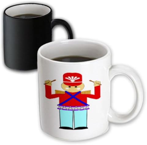 Florene Childrens Art II - Red n Aqua Tin Soldier - 11oz Magic Transforming Mug (mug_48216_3)