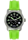 Midsize Illum/IV Black Dial Green Rubber