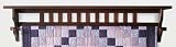 Mission Quilt Shelf -30- Solid Cherry(Choose Your Custom Stain Option)