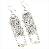 Silver-Tone Raindrop Earrings - Style 39523