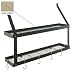 Double Bookshelf Rack - Desert Stone, Brass