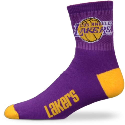 Los Angeles Lakers Team Logo Quarter Sock Large