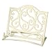 Premier Housewares Cast Iron Cookbook Stand, Cream
