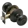 Schlage F40VGEO716 Georgian Privacy Knob, Aged Bronze