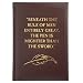 Quoted "Pen Is Mightier" Journal, Fully Embossed