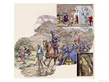 100 Years War Art Giclee Poster Print by Pat Nicolle, 24x18
