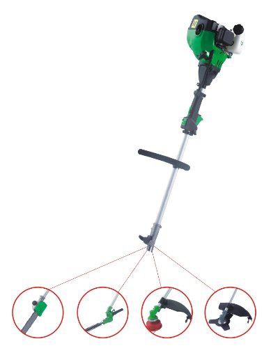 Strimmer Reviews 25CC 2 STROKE PETROL GRASS STRIMMER TRIMMER WITH HEDGE TRIMMER CHAINSAW PRUNER EXTENSION POLE ATTACHMENTS