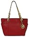 Michael Kors Jet Set Top Zip Tote Red