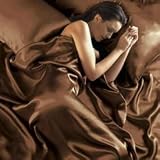 6PC SATIN DOUBLE DUVET COVER & SHEET SET IN CHOCOLATE BROWN
