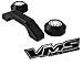 VMS Racing JEEP BLACK Windshield BUMPER Rests and FOOTMAN LOOP Bar Tie Down 3pcs 3 Piece Set Kit for Jeep Wrangler Sport Sahara Rubicon Unlimited JK JKU 07-16 2007-2016