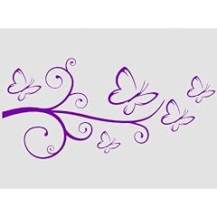 Wandtattoo Wandaufkleber Ranke Schmetterling 30cm !!!
