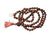 Spiritual Gold Stone Rudraksha Prayer Beads Yoga Meditation Om Japa Mala