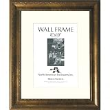 North American Fiesta, Wood Picture Frame with a 1 Wide Molding, for an 8 x 10 Photograph, Color: Bronze,