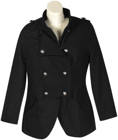 Plus Size Black Paradise Coat --Size: 2x Color: Black