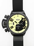 Welder Men's K24-3305 K24 Chronograph Black Ion-Plated Stainless Steel Round Watch