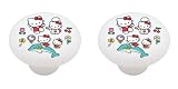 Hello Kitty Collage Set of 2 Decorative Drawer Knobs