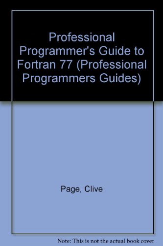 profl programm guide fortran 77 professional programmers guides