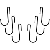 Range Kleen 6-Pack C31 Pot Rack Accessory Hooks, S-Shaped, Black