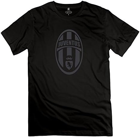 JIEN Men's 2015 JFC Juventus Distressed Logo Fleece T-shirt L Black