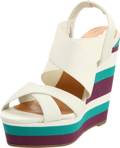 Madden Girl Women's Cappe Slingback Sandal,Natural Fabric,7 M US
