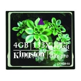 Kingston - Carte CompactFlash Elite Pro 133x - 4 Go
