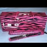 Iso Professional Flat Iron Spectrum Pro Collection Pink Zebra
