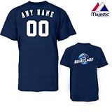 CUSTOM LAKEWOOD BLUECLAWS JERSEY (Add Name & Number) 100% Cotton MiLB Majestic T-Shirt Minor League Baseball Replica Jersey