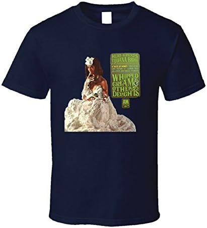 Herb Alpert Cream T-Shirt L Navy