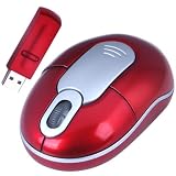 Daffodil WMS312R Souris Optique Sans Fil / Wireless Mouse - Souris d'Ordinateur avec 3 Boutons, Molette et DPI (PPP) R�glable (Max : 800) - Pour Laptop / Notebook / Desktop - Compatible avec Microsoft Windows (7 / XP / Vista) et Apple Mac (OS X +) - Aliment�e par 2 Piles AAA (incluses)par Daffodil
